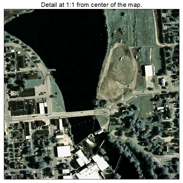 Peshtigo, Wisconsin aerial imagery detail