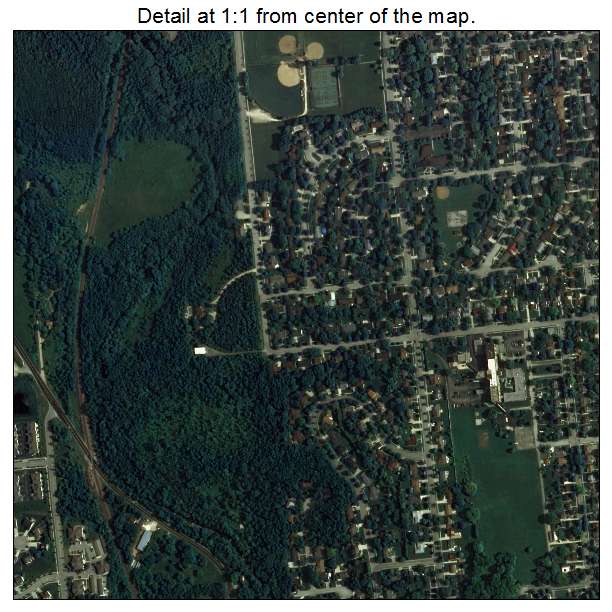 Port Washington, Wisconsin aerial imagery detail