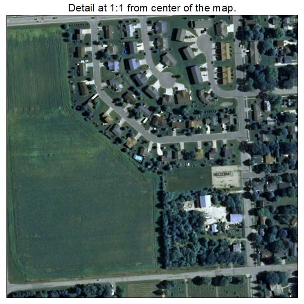 Prairie du Sac, Wisconsin aerial imagery detail