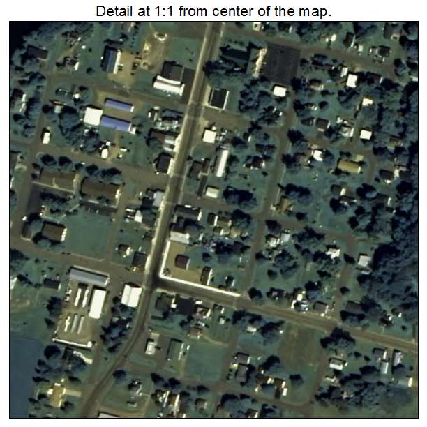 Prairie Farm, Wisconsin aerial imagery detail