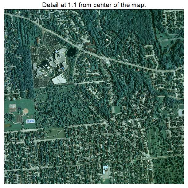 Racine, Wisconsin aerial imagery detail
