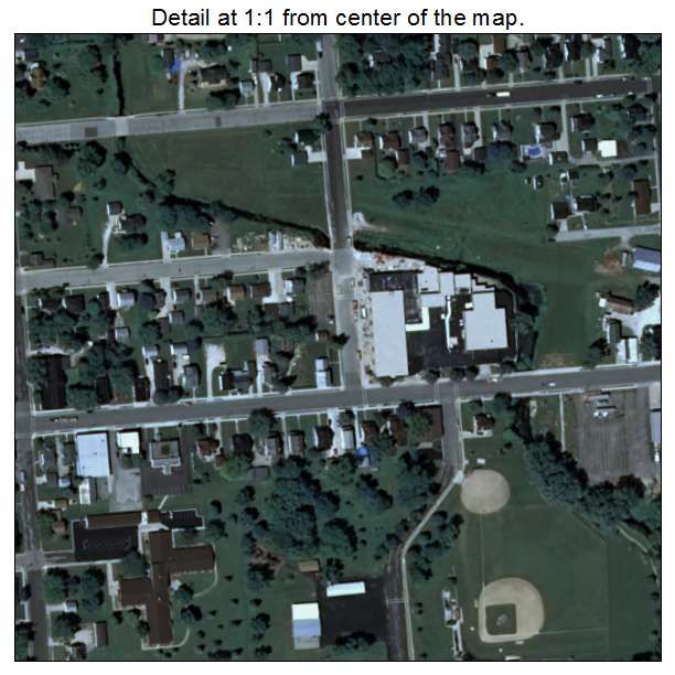 Reedsville, Wisconsin aerial imagery detail