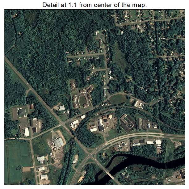 Rhinelander, Wisconsin aerial imagery detail