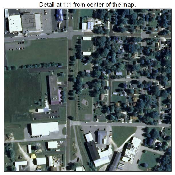 Sauk City, Wisconsin aerial imagery detail