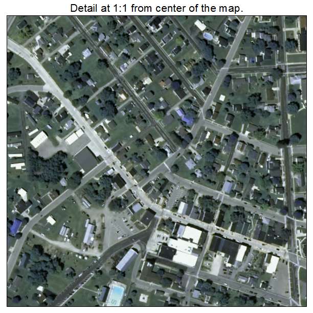 Shullsburg, Wisconsin aerial imagery detail
