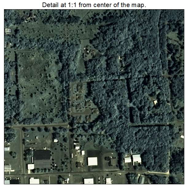 St Croix Falls, Wisconsin aerial imagery detail