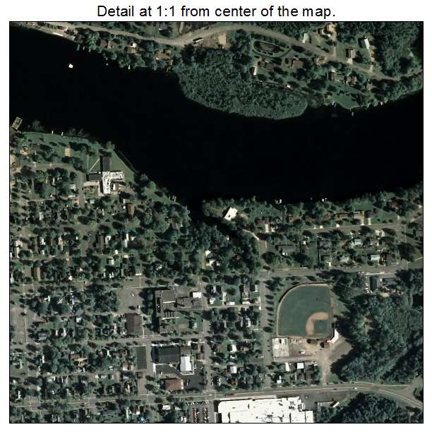 Tomahawk, Wisconsin aerial imagery detail