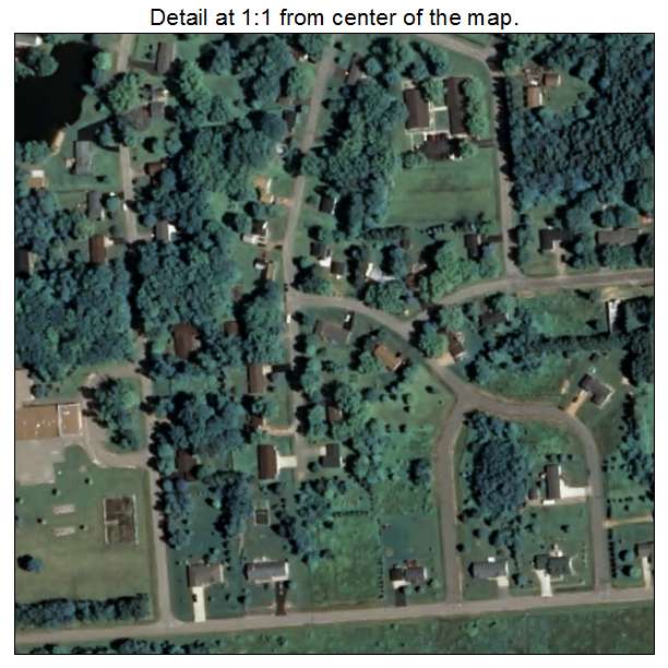 Vesper, Wisconsin aerial imagery detail