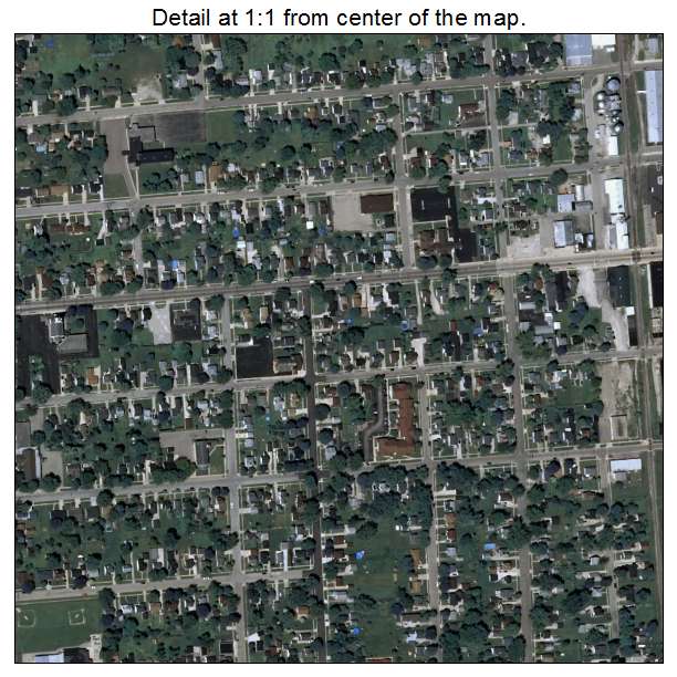 Waupun, Wisconsin aerial imagery detail