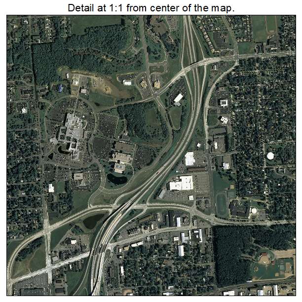 Wausau, Wisconsin aerial imagery detail