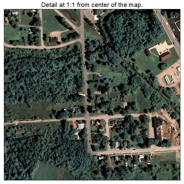 Wausaukee, Wisconsin aerial imagery detail