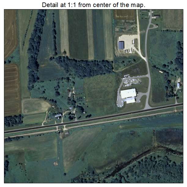 Wauzeka, Wisconsin aerial imagery detail