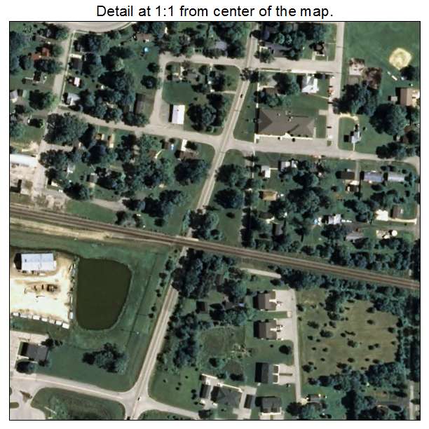 Wyocena, Wisconsin aerial imagery detail