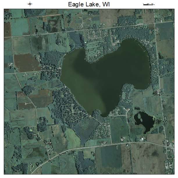 Eagle Lake, WI air photo map