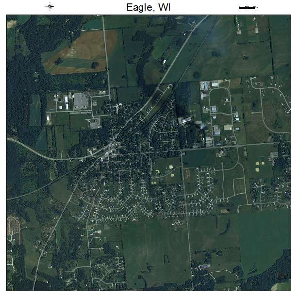 Eagle, WI air photo map