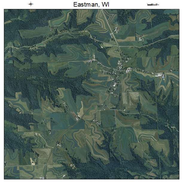 Eastman, WI air photo map