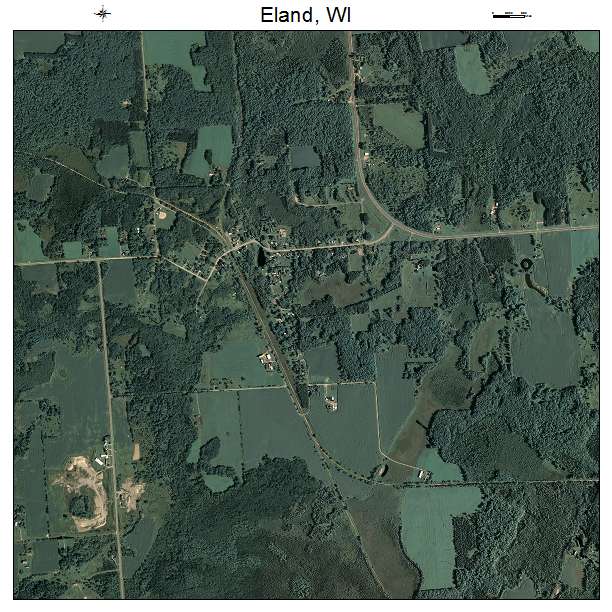 Eland, WI air photo map