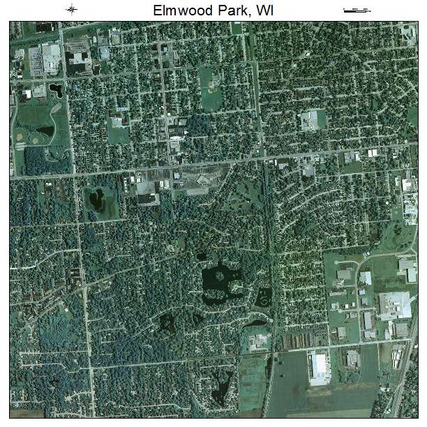 Elmwood Park, WI air photo map