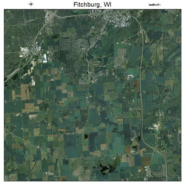 Fitchburg, WI air photo map