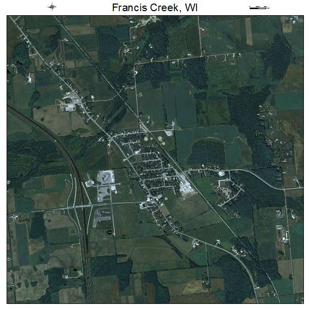 Francis Creek, WI air photo map