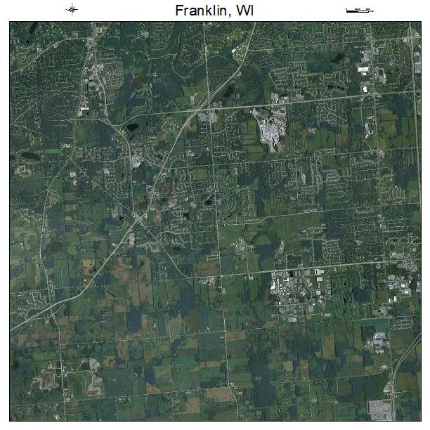 Franklin, WI air photo map