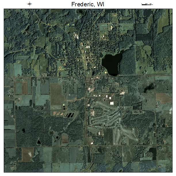 Frederic, WI air photo map