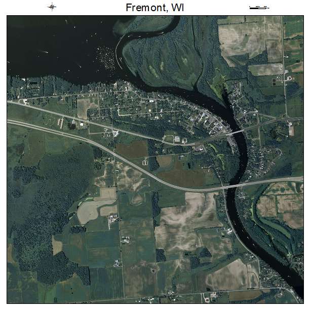 Fremont, WI air photo map