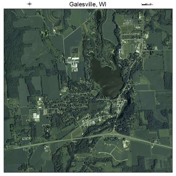Galesville, WI air photo map