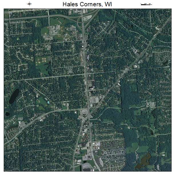 Hales Corners, WI air photo map