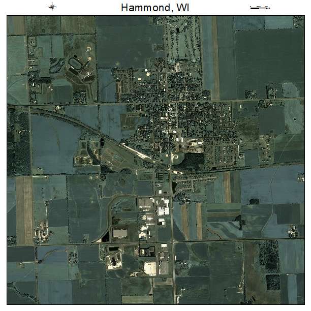 Hammond, WI air photo map