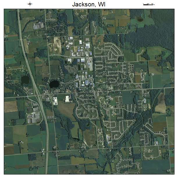 Jackson, WI air photo map