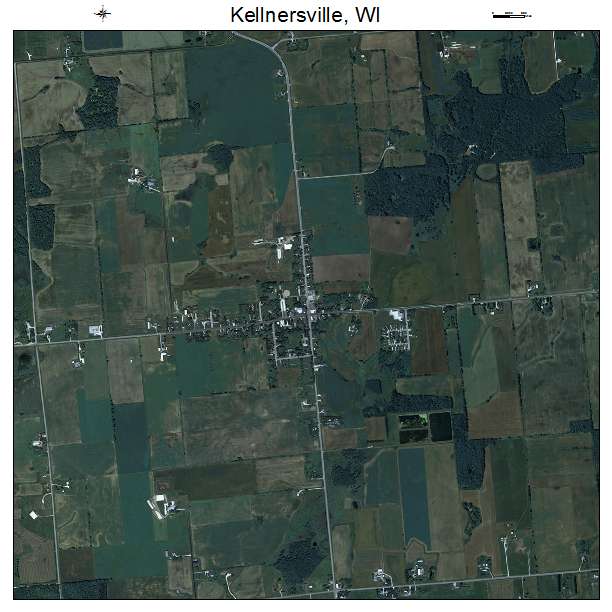 Kellnersville, WI air photo map