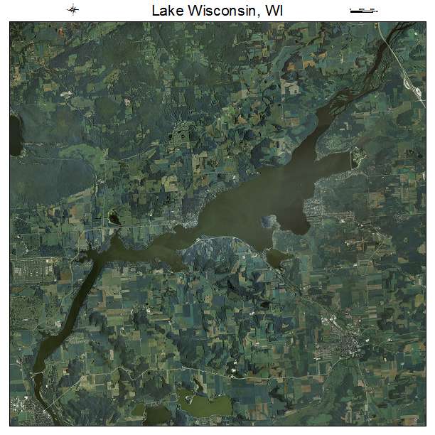 Lake Wisconsin, WI air photo map