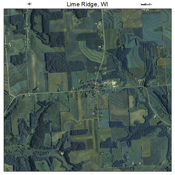 Lime Ridge, WI air photo map