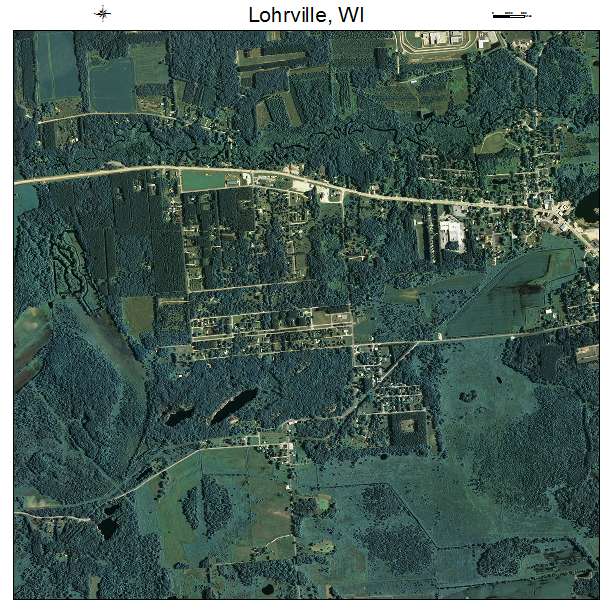 Lohrville, WI air photo map