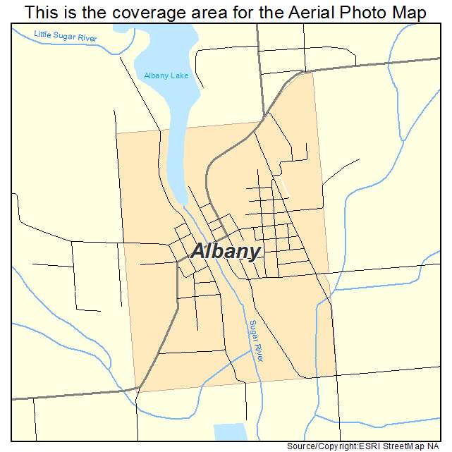 Albany, WI location map 