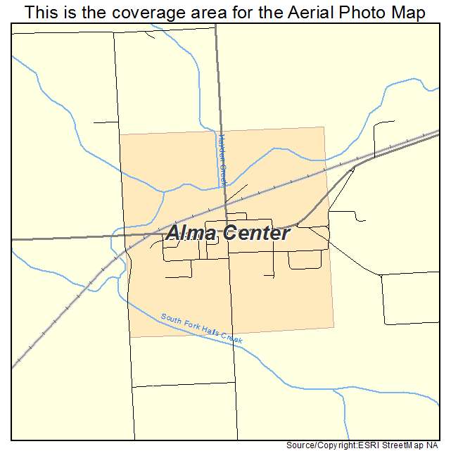Alma Center, WI location map 