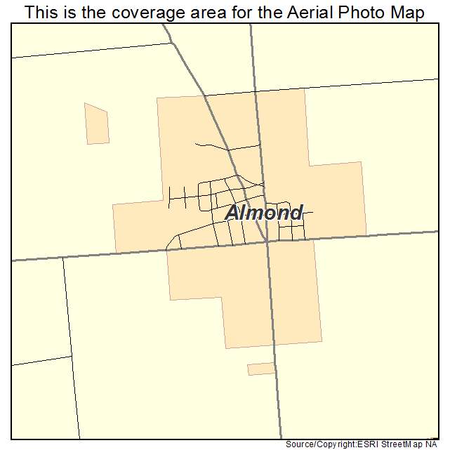 Almond, WI location map 