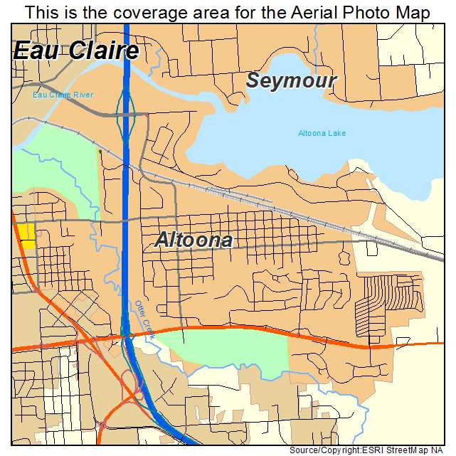 Altoona, WI location map 