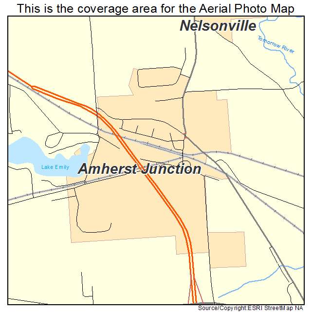 Amherst Junction, WI location map 