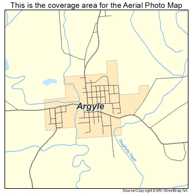 Argyle, WI location map 