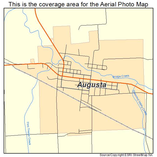 Augusta, WI location map 