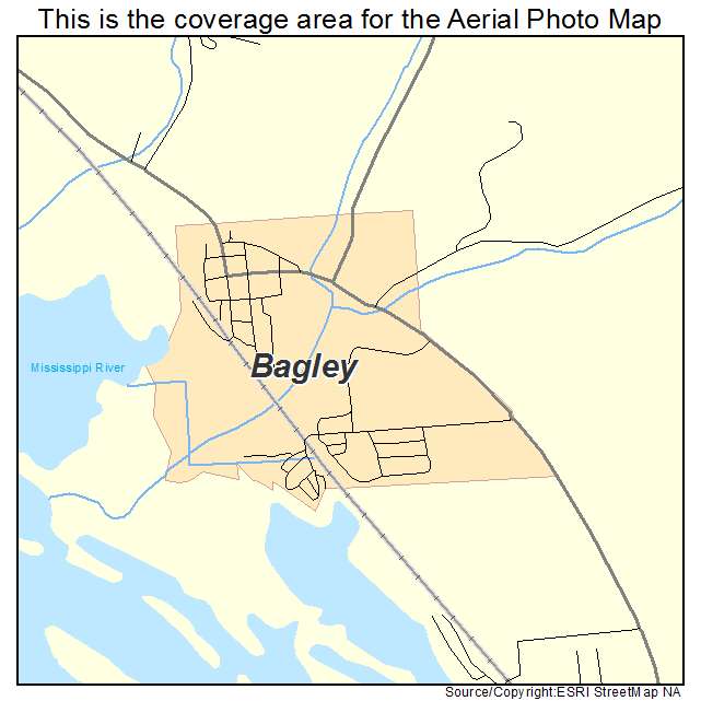 Bagley, WI location map 
