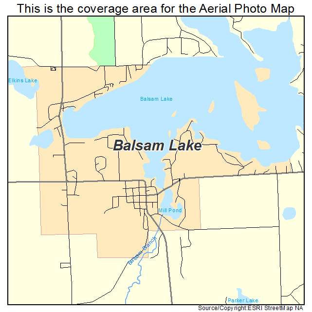 Balsam Lake, WI location map 