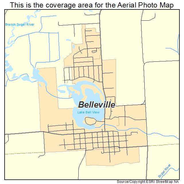 Belleville, WI location map 