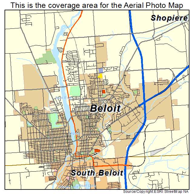 Beloit, WI location map 