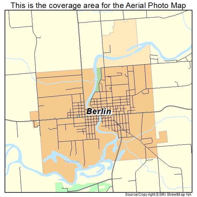 Berlin, WI location map 