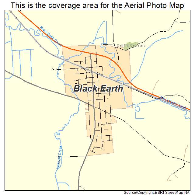 Black Earth, WI location map 