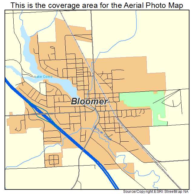 Bloomer, WI location map 