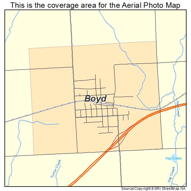 Boyd, WI location map 